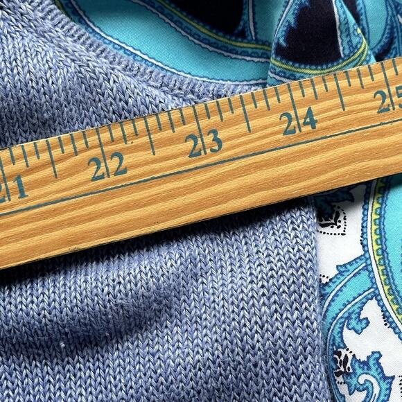 TALBOTS WOMAN Sleeveless Linen Sweater Vest Top Shell Plus Size 2x Blue Summer - Picture 6 of 7